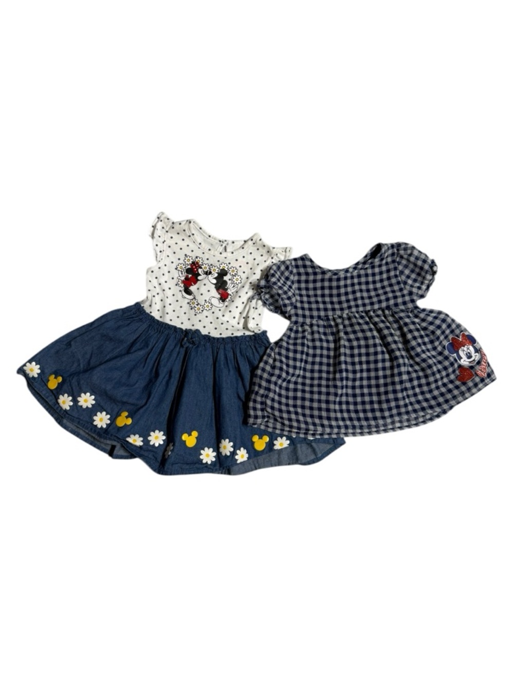 Disney Baby Girl Minnie Mickey Mouse Dress Bundle Size 6-9 Months